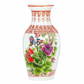 Chinese Style Ceramic Cocktail Cup Vintage Painted Vase Wine Glass Summer Drink Cup, 500ml