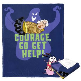 Cartoon Network's Courage the Cowardly Dog Silk Touch Throw Blanket, 50" x 60", Go Get Help