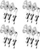 Simple Deluxe 12-Pack Clamp Lamp Light with 8.5 Inch Aluminum Reflector up to 150 Watt E26 Socket (no Bulb Included) 6 Feet 18/2 SPT-2 Cord