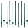 Fence Posts 5Feet - 10Pack, Heavy Duty Metal Fence Post with U-Channel, Steel Fence U-Post for Holding Garden Wire Fence, Corner Anchor Posts etc.