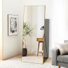 olonm 64x21 Inch Full Length Mirror, Aluminum Alloy Frame Floor Mirror, Large Mirror Free-Standing Hanging or Leaning, Full Body Mirror for Living Roo