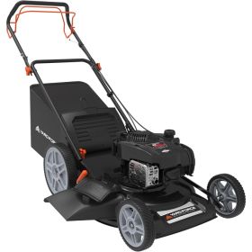 Self Propelled Lawn Mower Briggs & Stratton 150cc Gas Engine 22-inch Steel Deck 3-in-1 Mulch, Bag, Side Discharge,