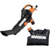 WG509 12 Amp TRIVAC 3-in-1 Electric Leaf Blower with All Metal Mulching System