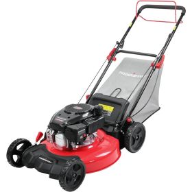 Self Propelled Gas Lawn Mower, 21-Inch Steel Deck 170cc Engine 3-in-1 Mulch, Bag, Side Discharge, Rear Wheel Drive 2024 Version