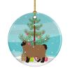 NEW Owyhee Bob Cat Christmas Ceramic Ornament Christmas Tree Hanging Decorations for Home Christmas Holiday, Party, Gift, 3 in, Multicolor