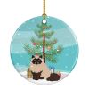 NEW Colorpoint Persian Hymalayan Cat Christmas Ceramic Ornament Christmas Tree Hanging Decorations for Home Christmas Holiday, Party, Gift, 3 in, Mult