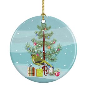 Siskin Merry Christmas Ceramic Ornament Christmas Tree Hanging Decorations for Home Christmas Holiday, Party, Gift, 3 in, Multicolor