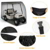 Universal 4-seater golf cart cover 210D and UV resistant outdoor cover suitable for golf carts