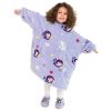 Milk&Moo Little Mermaid Wearable Blanket Hoodie Kid Boys Girls Purple