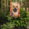 Birman Cat in Fall Leaves Garden Flag Mailbox Flag Decorative Yard Flag Banner Outside Patio Artwork Yard Flower Beds, Garden Size, Multicolor