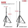 5 Core Speaker Stand Pair Tripod Floor Heavy Duty Adjustable Up to 72 Inch DJ Studio Monitor Stands Pole Mount- SS HD 2PK BLK WOB