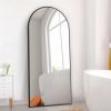 Dolonm 65x22 Inch Arch Full Length Mirror, Modern Design Standing Floor Mirror, Full Body Mirror for Living Room, Bedroom, Bathroom, Cloakroom, Hallwa