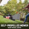 Self Propelled Gas Lawn Mower, 21-Inch Steel Deck 170cc Engine 3-in-1 Mulch, Bag, Side Discharge, Rear Wheel Drive 2024 Version