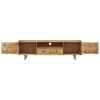 TV Stand 55.1"x11.8"x15.7" Solid Wood Mango