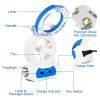 Desk Cooling Fan w/180¬∞Adjustable LED Lamp Baby Stroller Fan Emergency Flashlight Torch