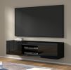 NET 180 TV STAND / 70,87 in black matt / black gloss