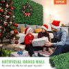 24x16inch Artificial Wall Grass Decorate Grass Boxwood Panels 12 Pcs Grass Backdrop Wall Suitable for Outdoor, Garden, Fence