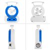 Desk Cooling Fan w/180¬∞Adjustable LED Lamp Baby Stroller Fan Emergency Flashlight Torch