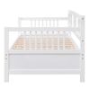 Modern Solid Wood Daybed, Multifunctional, Twin Size, White