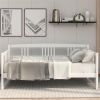 Modern Solid Wood Daybed, Multifunctional, Twin Size, White