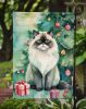 Himalayan Cat By the Christmas Tree Garden Flag Mailbox Flag Decorative Yard Flag Banner Outside Patio Artwork Yard Flower Beds, Garden Size, Multicol