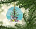 NEW American Bobtail Cat Christmas Ceramic Ornament Christmas Tree Hanging Decorations for Home Christmas Holiday, Party, Gift, 3 in, Multicolor