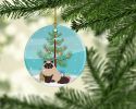 NEW Colorpoint Persian Hymalayan Cat Christmas Ceramic Ornament Christmas Tree Hanging Decorations for Home Christmas Holiday, Party, Gift, 3 in, Mult