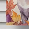 Thai Lilac Cat in Fall Leaves House Flag Large Porch Sleeve Pole Decorative Outside Yard Banner Artwork Wall Hanging, Polyester, House Size, Multicolo