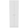 Multistorage Pantry Cabinet; Five Shelves; Double Door Cabinet -White