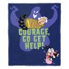 Cartoon Network's Courage the Cowardly Dog Silk Touch Throw Blanket, 50" x 60", Go Get Help