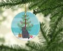 NEW British Shorthair Cat Christmas Ceramic Ornament Christmas Tree Hanging Decorations for Home Christmas Holiday, Party, Gift, 3 in, Multicolor