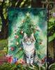 La Perm Cat By the Christmas Tree Garden Flag Mailbox Flag Decorative Yard Flag Banner Outside Patio Artwork Yard Flower Beds, Garden Size, Multicolor