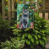 Chartreux Cat By the Christmas Tree Garden Flag Mailbox Flag Decorative Yard Flag Banner Outside Patio Artwork Yard Flower Beds, Garden Size, Multicol