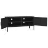 TV Stand Black 41.3"x13.8"x19.7" Steel