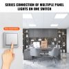 VEVOR 2 Pack 2x4 FT LED Flat Panel Light, 6000LM 50W, Surface Mount LED Drop Ceiling Light Fixture with Adjustable Color Temperature 3500K/4000K/5000K