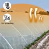 VEVOR Greenhouse Film 16 x 25 ft, Greenhouse Polyethylene Film 6 Mil Thickness, Greenhouse Plastic Clear Plastic Film UV Resistant, Polyethylene Film