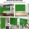 24x16inch Artificial Wall Grass Decorate Grass Boxwood Panels 12 Pcs Grass Backdrop Wall Suitable for Outdoor, Garden, Fence