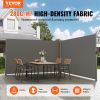 VEVOR Retractable Side Awning, 71''x 236'' Full Aluminum Rust-Proof Patio Sunshine Screen, Outdoor Privacy Divider & Wind Screen, Works for Courtyard,