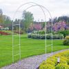 Metal Garden Arch Trellis,Adjustable Arbor Trellis,White