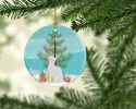 NEW Arabian Mau Cat Christmas Ceramic Ornament Christmas Tree Hanging Decorations for Home Christmas Holiday, Party, Gift, 3 in, Multicolor