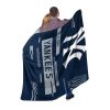 YANKEES OFFICIAL MLB "Digitize" Raschel Throw Blanket; 60" x 80"