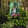 Li Hua Cat By the Christmas Tree Garden Flag Mailbox Flag Decorative Yard Flag Banner Outside Patio Artwork Yard Flower Beds, Garden Size, Multicolor