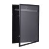 Jersey Frame Display Case with Lengthened Hanger for Baseball Basketball Football Hockey Sport Shirt and Uniform;  Black