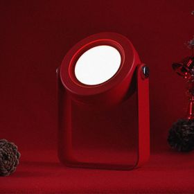 Foldable Touch Dimmable Reading LED Night Light Portable Lantern Lamp USB Rechargeable For Home Decor (Light color: Red, power: 0.3 watts)