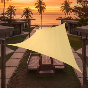 Artpuch Custom Size Sand Sun Shade Sail Triangle Canopy 185 GSM Durable Fabric UV Block Awning for Outdoor Patio Garden Backyard (Customized Available (size: 07'x17')