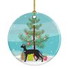 NEW Oriental Shorthair Cat Christmas Ceramic Ornament Christmas Tree Hanging Decorations for Home Christmas Holiday, Party, Gift, 3 in, Multicolor