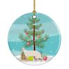 NEW Tonkinese Cat Christmas Ceramic Ornament Christmas Tree Hanging Decorations for Home Christmas Holiday, Party, Gift, 3 in, Multicolor