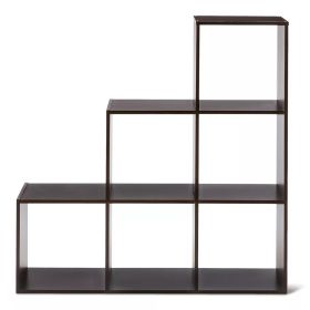 11" 3-2-1 Cube Organizer Shelf (Color: Espresso)