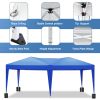 10'x20' Folding Canopy with 6 Removable Sidewalls Outdoor Event Shelter UPF 50+ Gazebo Portable Tents for Parties Beach Camping Wedding EZ Pop Up Cano