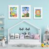 Kids Art Frame Front Opening Wooden Frame Artwork Display Storage Frame Picture Frame Wall Display for Photo Art Projects Picture Children Drawing